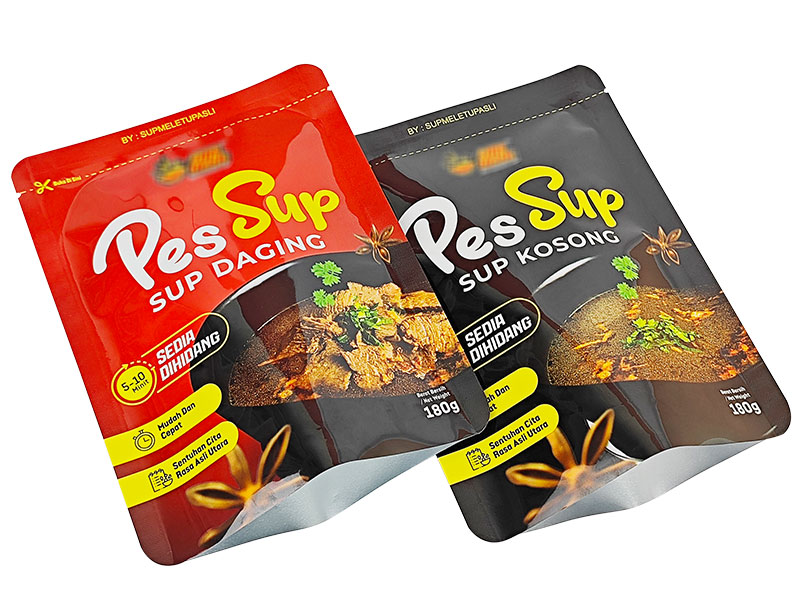 Heat seal aluminum foil retort flat pouches
