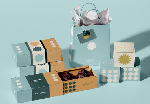 Paper boxes and bags with custom printed