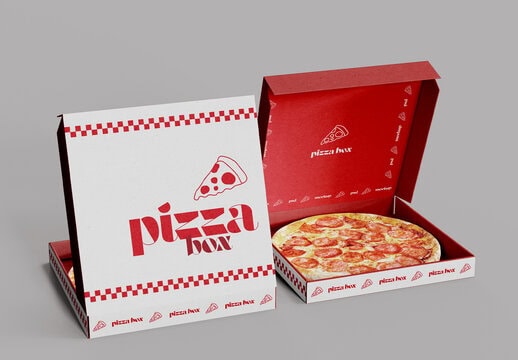 Food grade corrugated paper box for pizza packaging