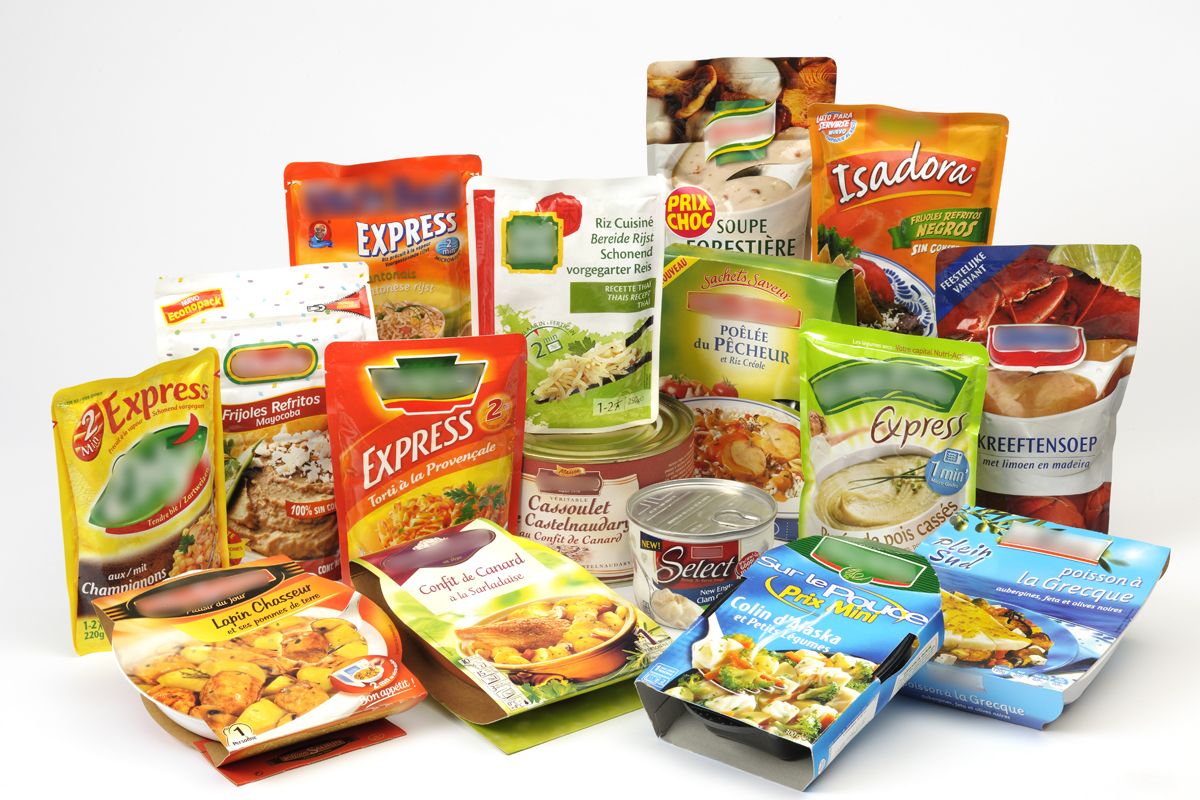 Ready to eat meal pouch and box packaging ideas collection